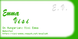 emma visi business card